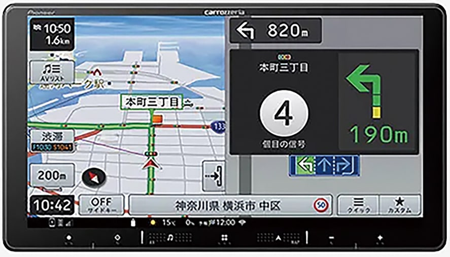 楽ナビ9型ナビ AVIC-RQ721