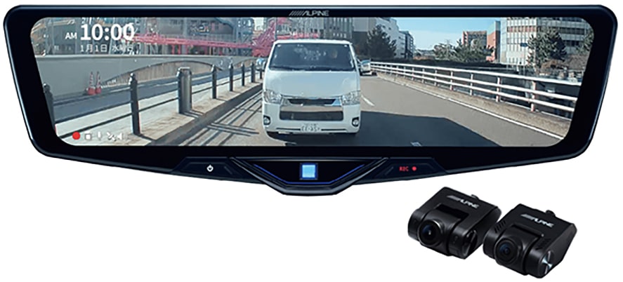 高画質12型ドラレコ搭載デジタルミラー（交換型） DVR-DM1246A-IC